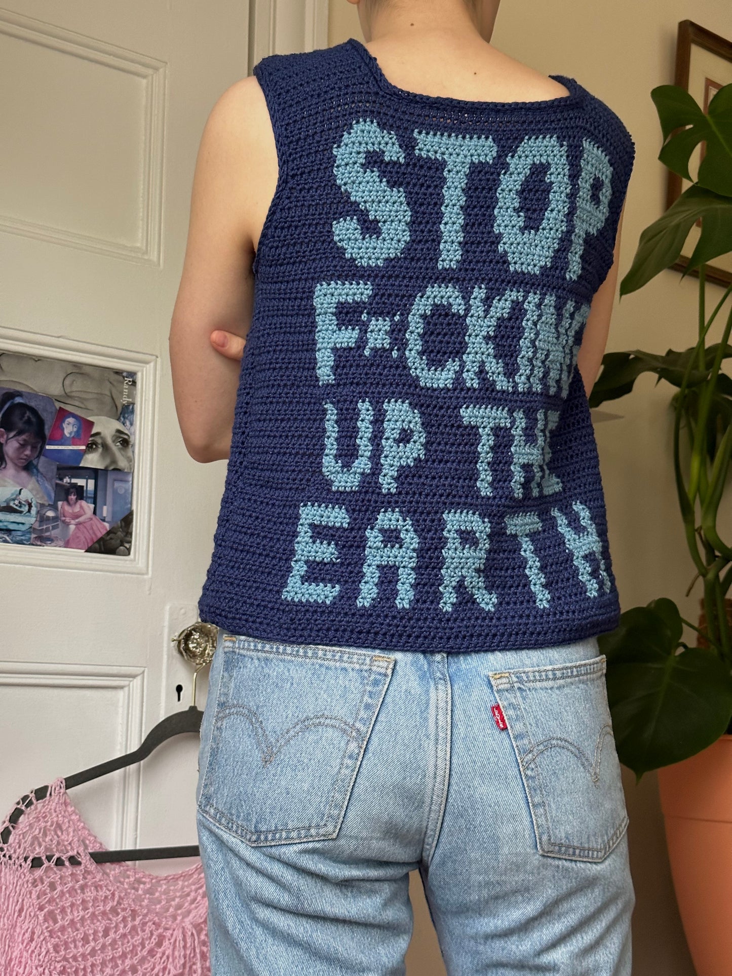 pattern: stop f*cking up the earth tank