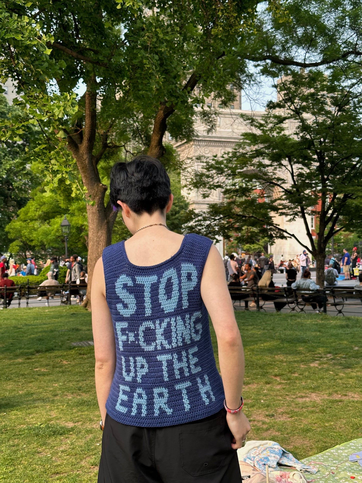 pattern: stop f*cking up the earth tank