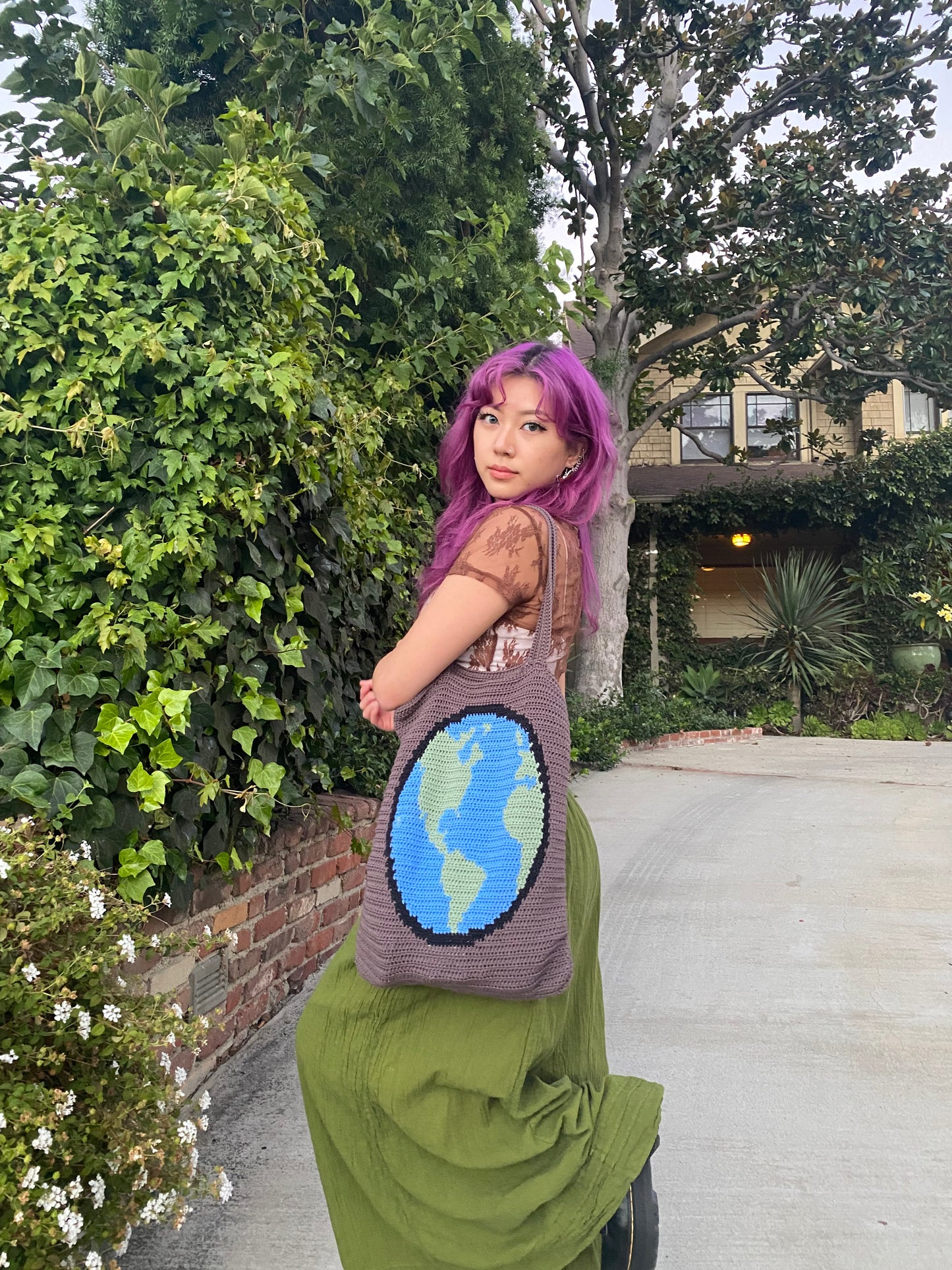 pattern: stop f*cking up the earth tote