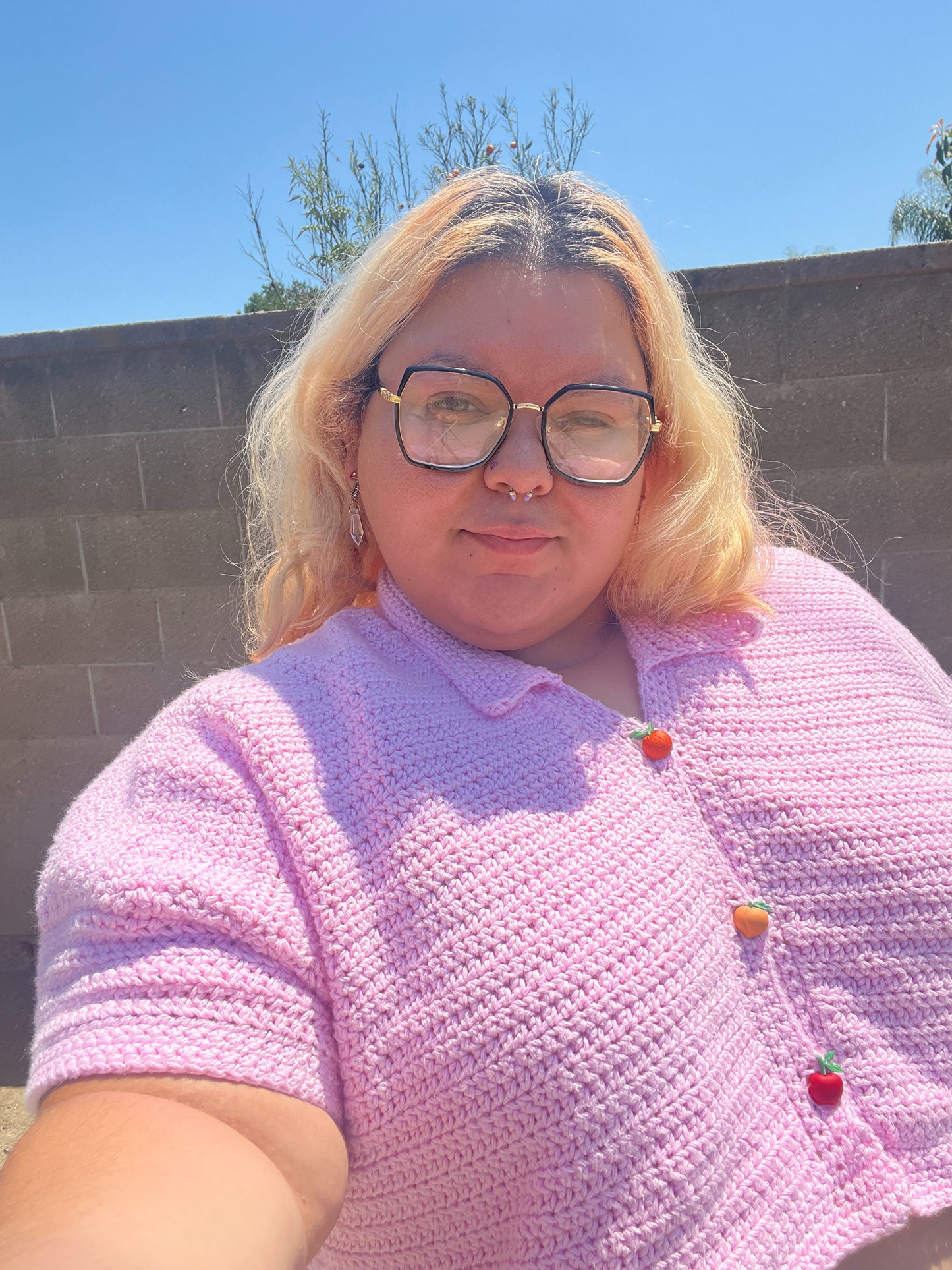 pattern: fruity button crochet pattern