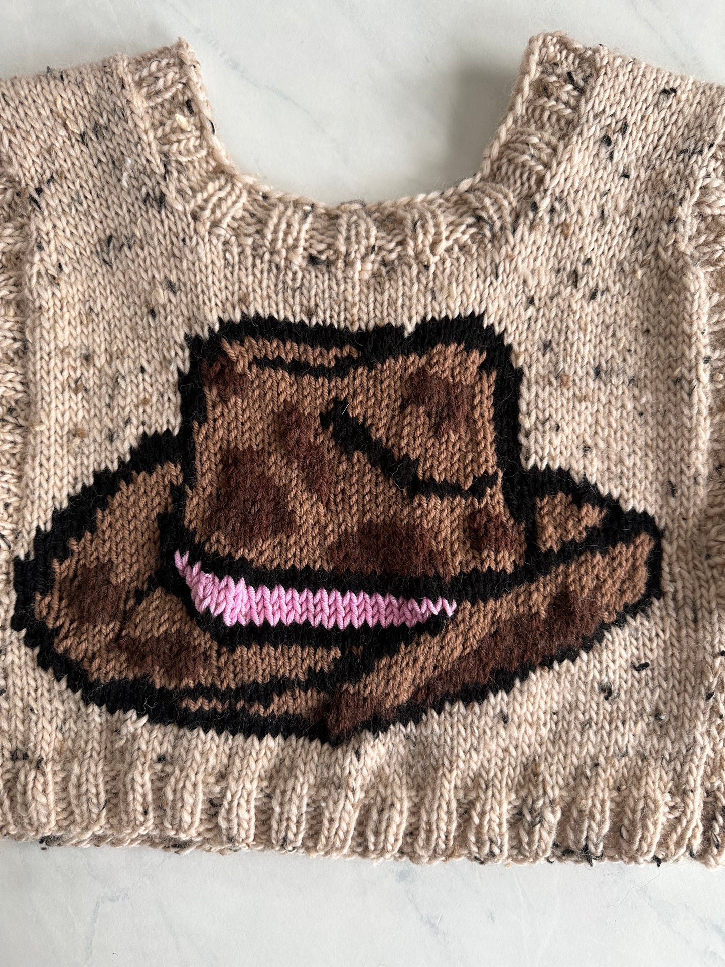 pattern: COWboy hat vest (knit)