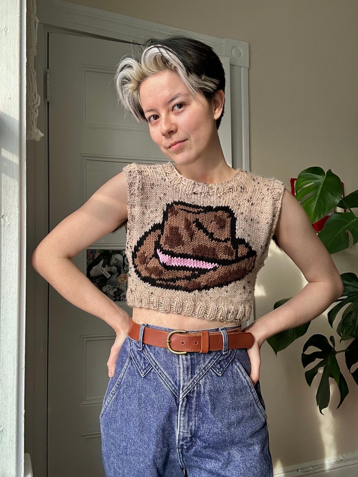 pattern: COWboy hat vest (knit)