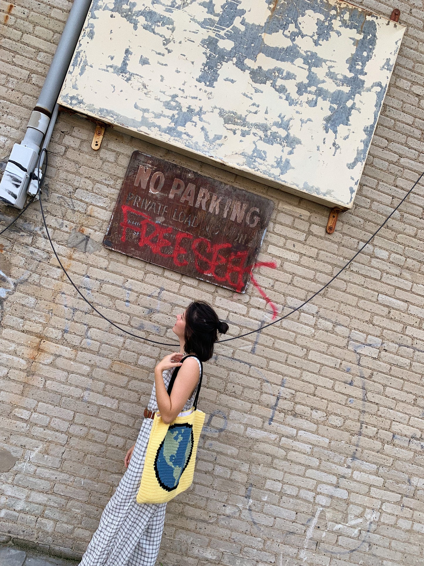 pattern: stop f*cking up the earth tote
