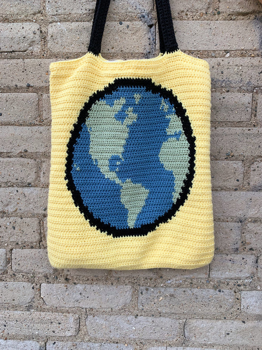 pattern: stop f*cking up the earth tote