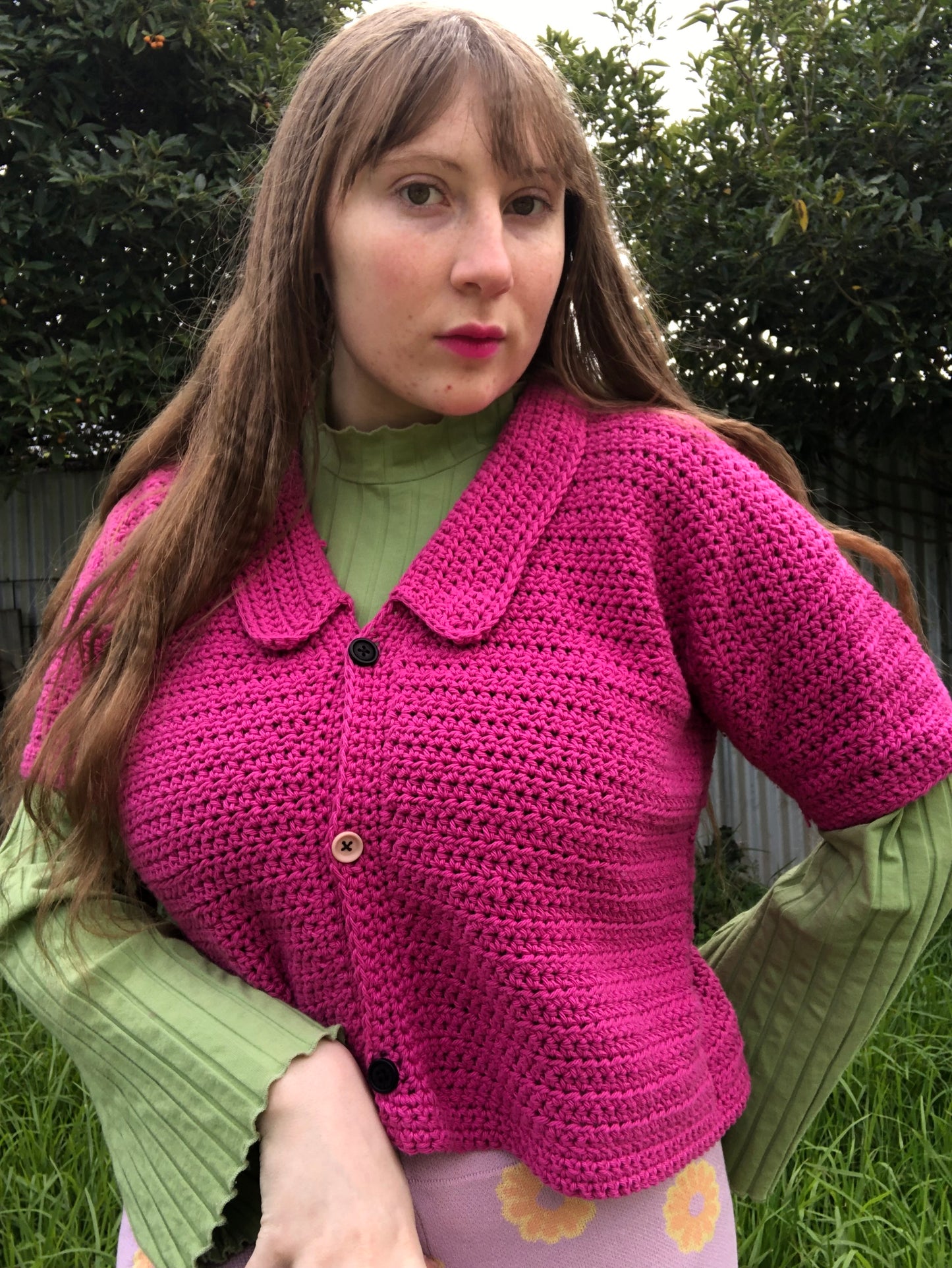 pattern: fruity button crochet pattern