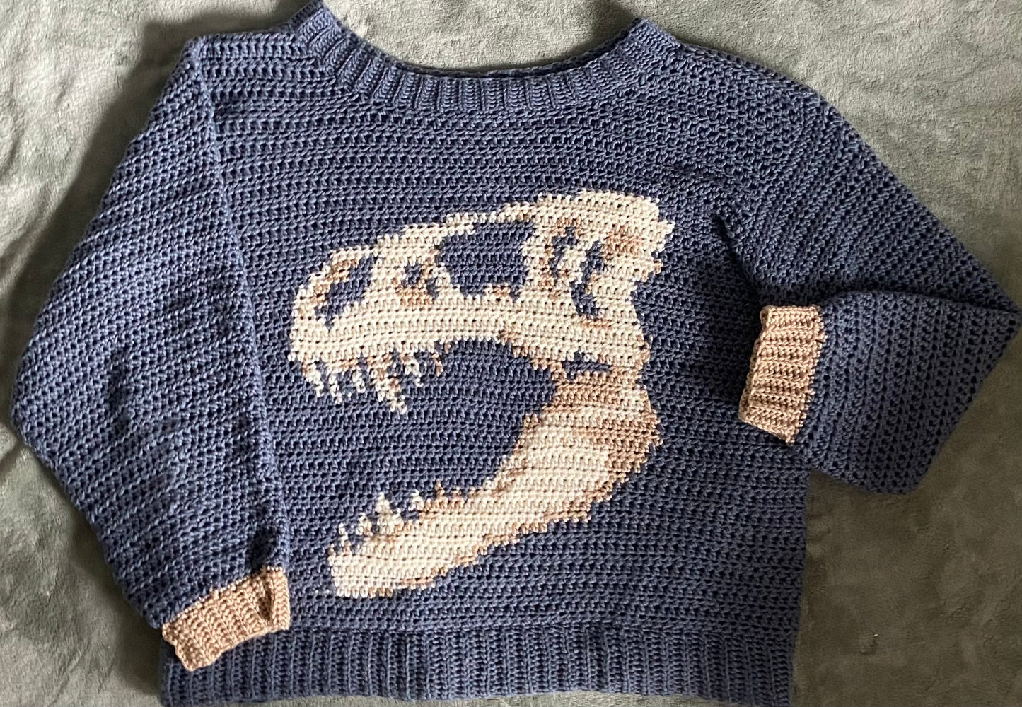 pattern: t rex shirt