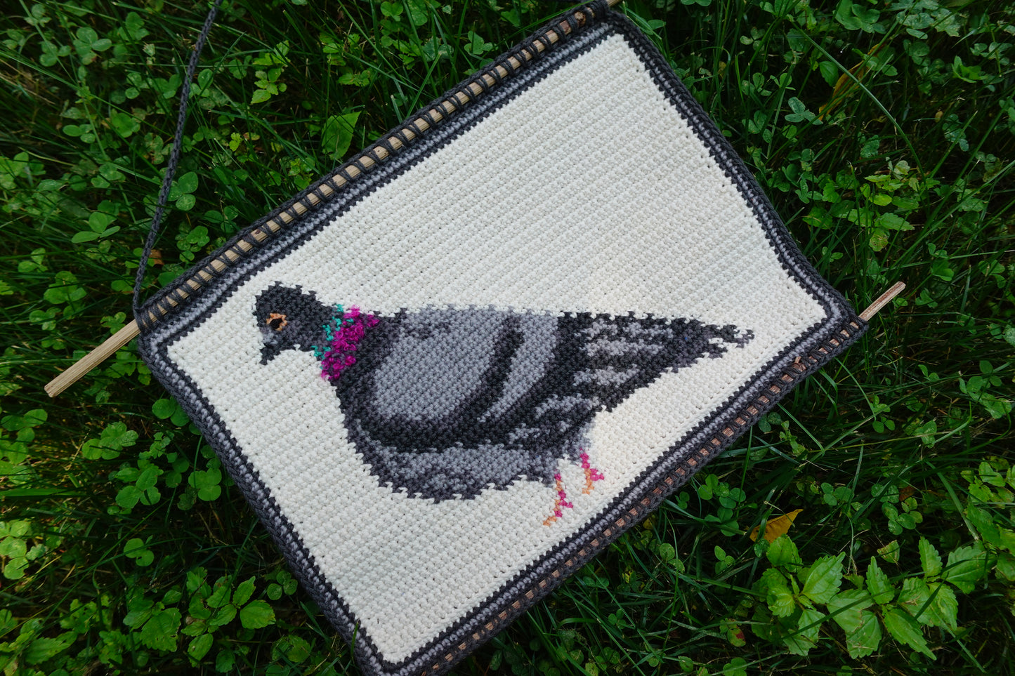 pattern: pigeon tapestry