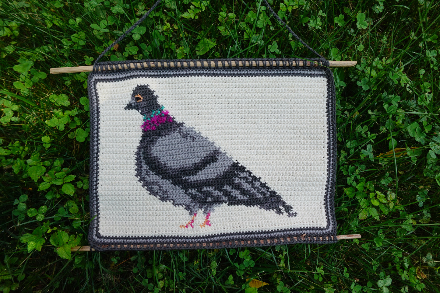 pattern: pigeon tapestry