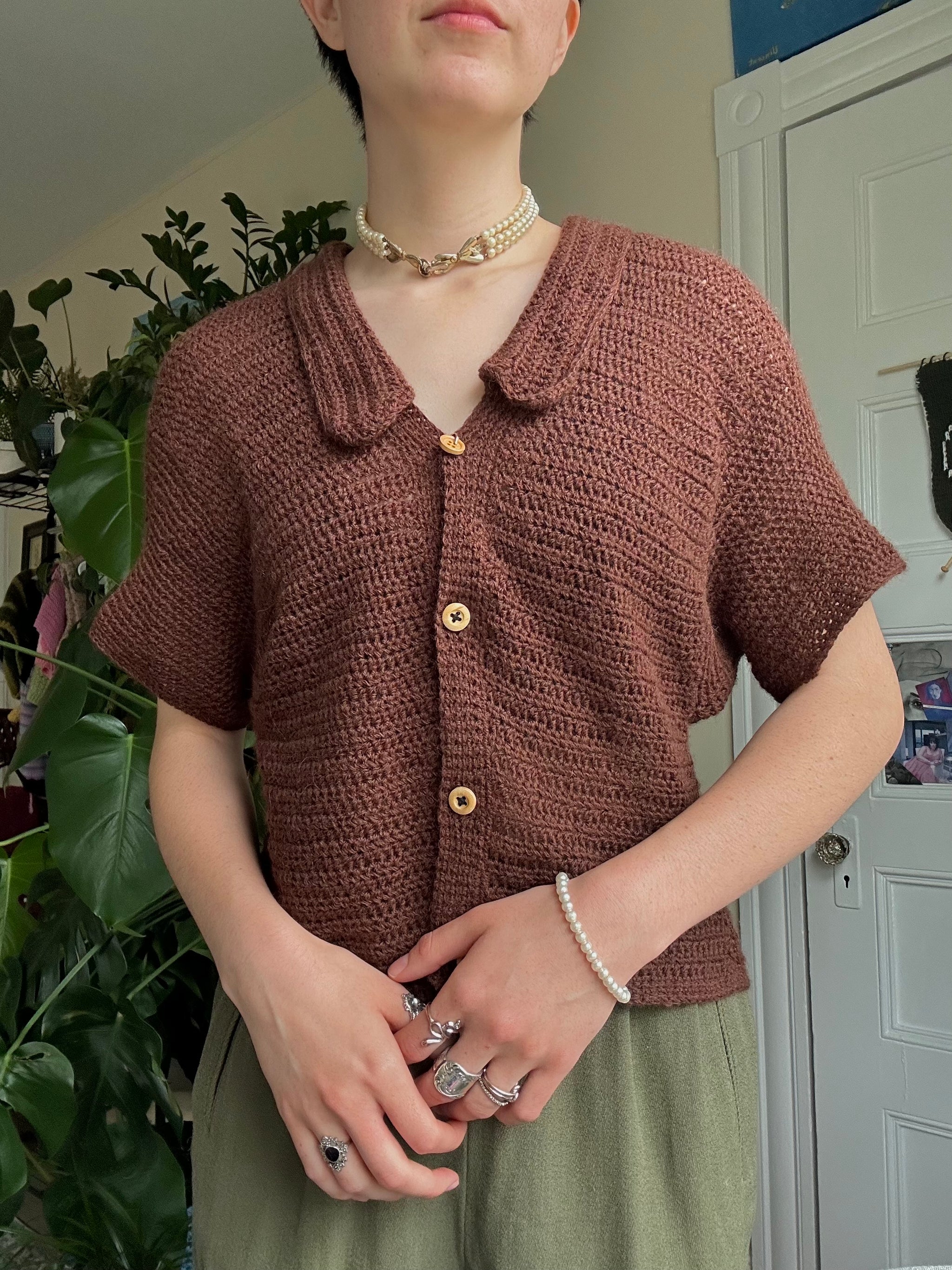 pattern: the basic button up crochet – madeinthemoment