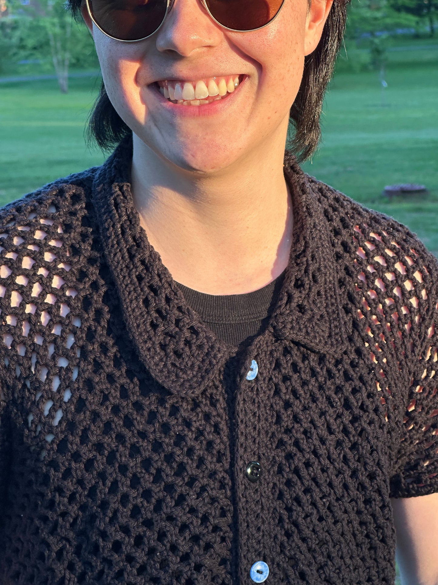 mesh button up pattern