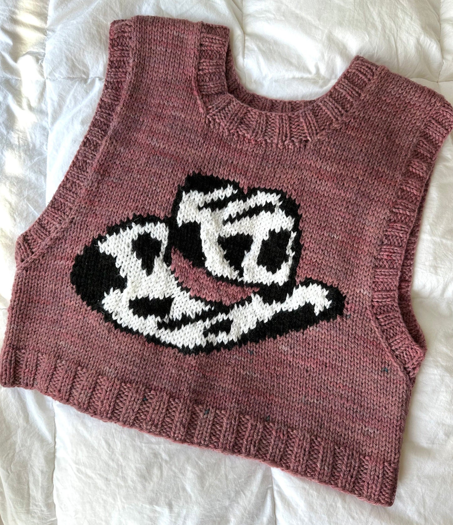 pattern: COWboy hat vest (knit)